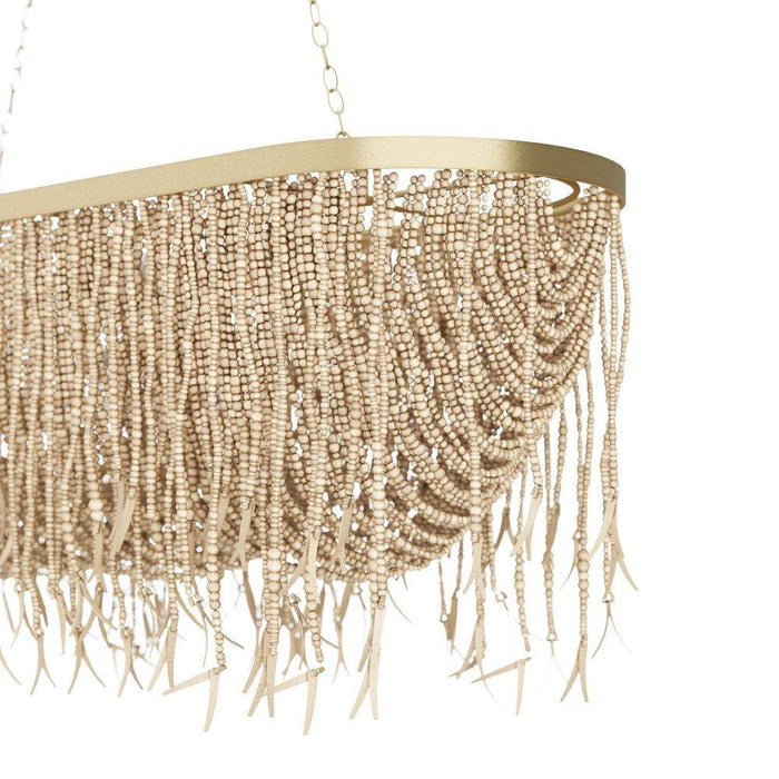 Arteriors DRS02 Chandelier, Natural Coconut Shell