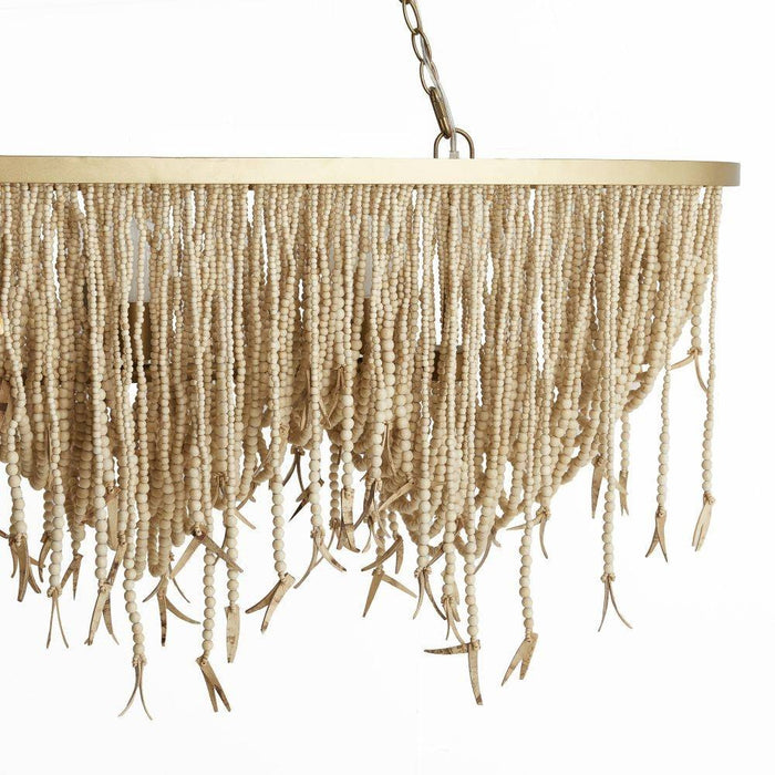 Arteriors DRS02 Chandelier, Natural Coconut Shell