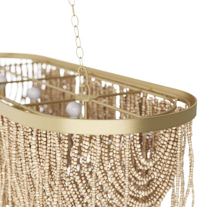 Arteriors DRS02 Chandelier, Natural Coconut Shell