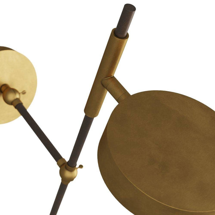Arteriors DWC24 Wall Sconce, Antique Brass