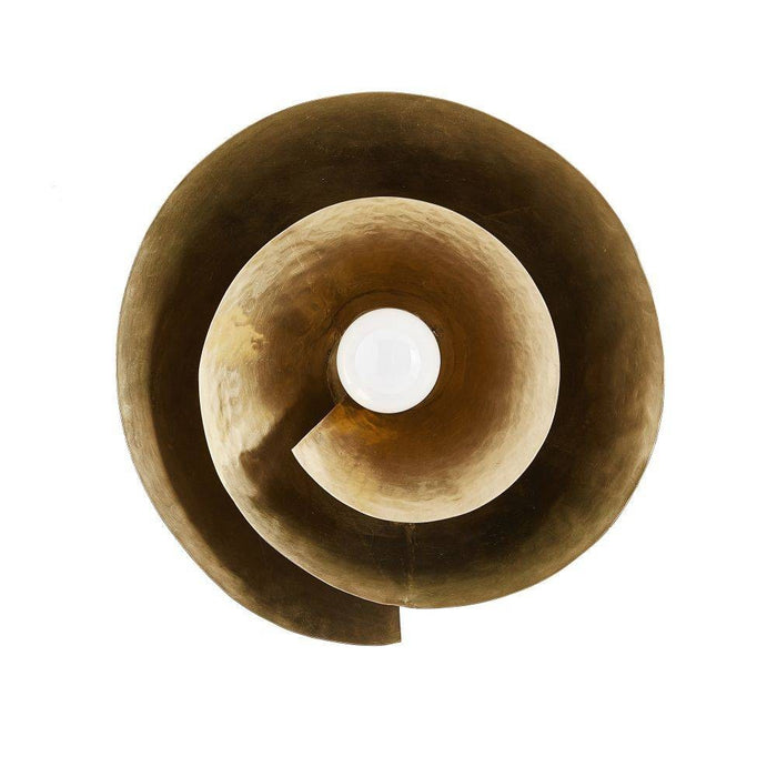Arteriors DWI07 Wall Sconce/Ceiling Mount, Vintage Brass