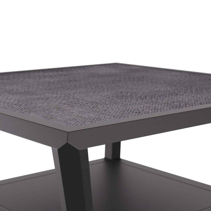 Arteriors FCS04 Cocktail Table, Ebony Grasscloth/Ebony Walnut