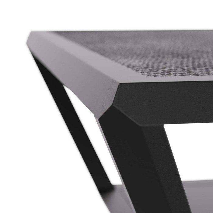 Arteriors FCS04 Cocktail Table, Ebony Grasscloth/Ebony Walnut