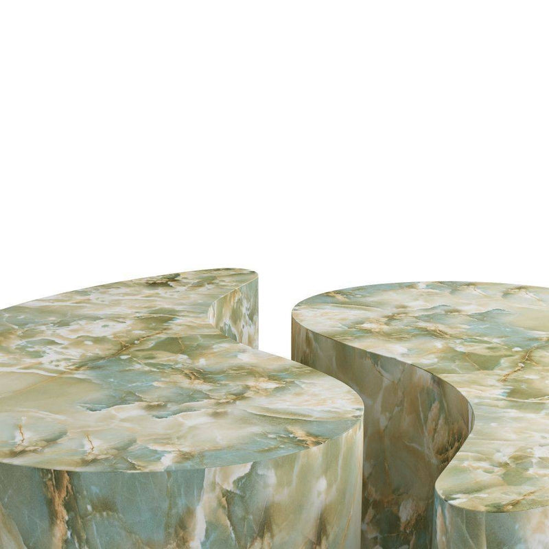 Arteriors FCS08 Coffee Tables, Set of 2, Jade