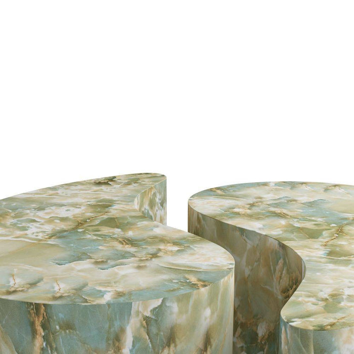 Arteriors FCS08 Coffee Tables, Set of 2, Jade