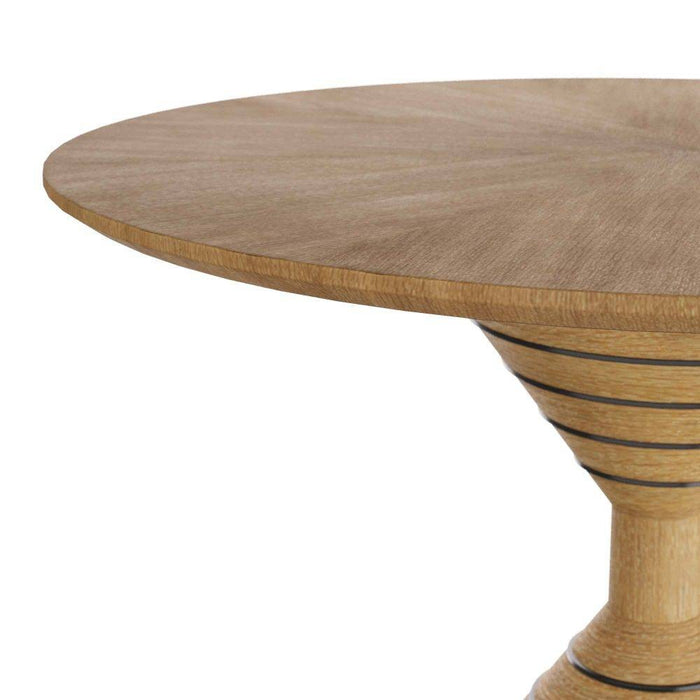Arteriors FDS03 Entry Table, Oyster Oak Veneer/Bronze