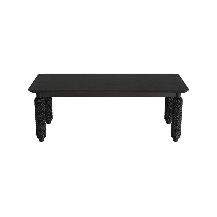 Arteriors FDS06 Dining Table, Wirebrushed Ebony