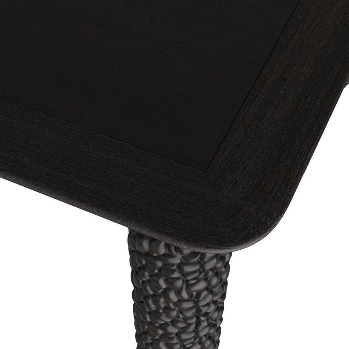 Arteriors FDS06 Dining Table, Wirebrushed Ebony