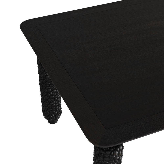 Arteriors FDS06 Dining Table, Wirebrushed Ebony