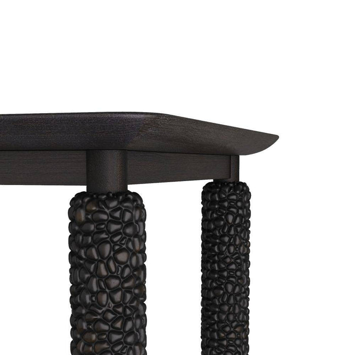 Arteriors FDS06 Dining Table, Wirebrushed Ebony