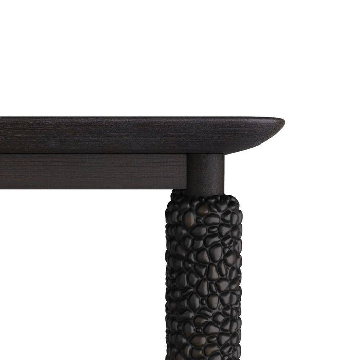 Arteriors FDS06 Dining Table, Wirebrushed Ebony