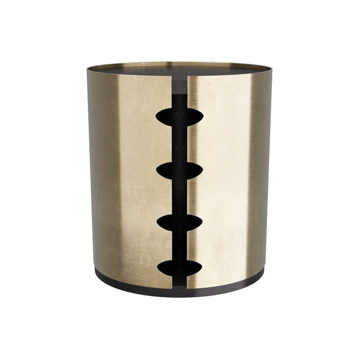 Arteriors FEI17 End Table, Antique Brass
