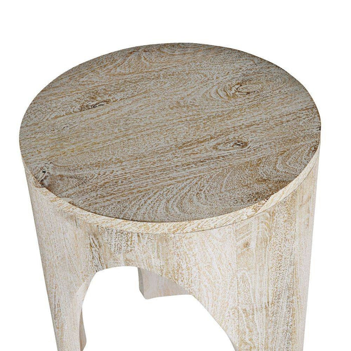 Arteriors FEI18 End Table, Whitewash