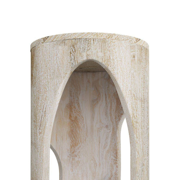 Arteriors FEI18 End Table, Whitewash
