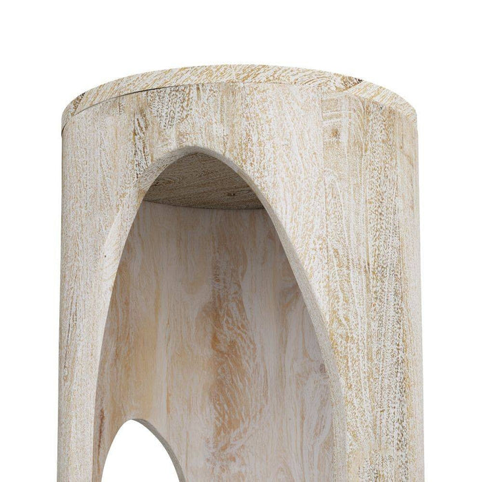 Arteriors FEI18 End Table, Whitewash