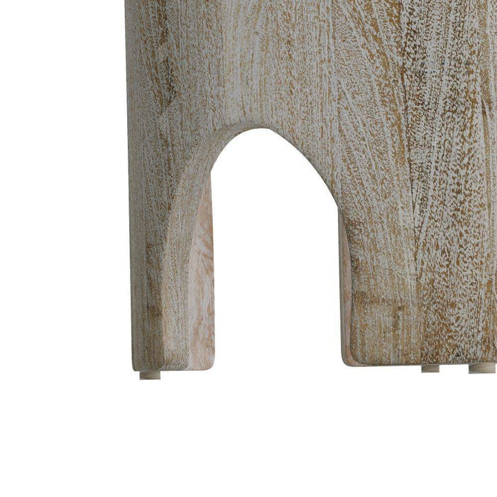 Arteriors FEI18 End Table, Whitewash
