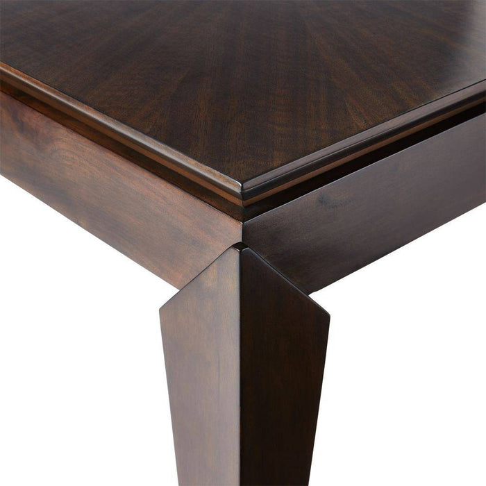 Arteriors FES03 End Table, Brindle Eucalyptus Veneer/Antique Brass