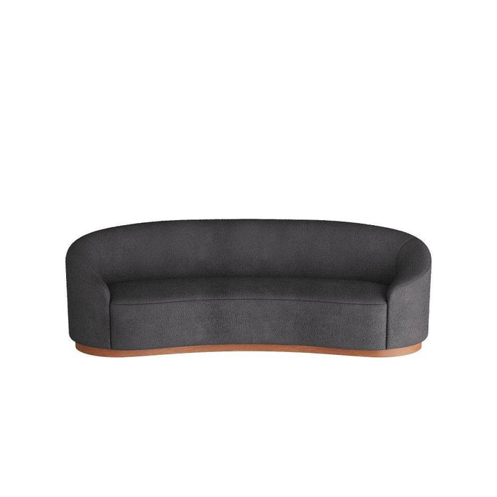 Arteriors FFU03 Sofa, Charcoal Sherpa