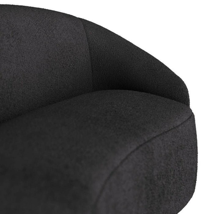 Arteriors FFU03 Sofa, Charcoal Sherpa
