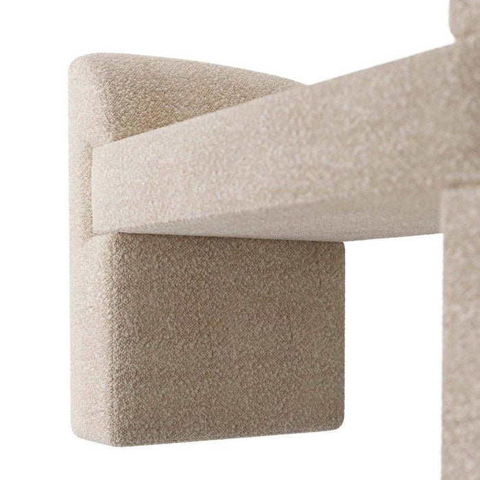 Arteriors FHU01 Bench, Cream Sherpa