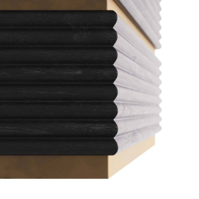 Arteriors FII02 Side Table, Ebony Oak/Antique Brass