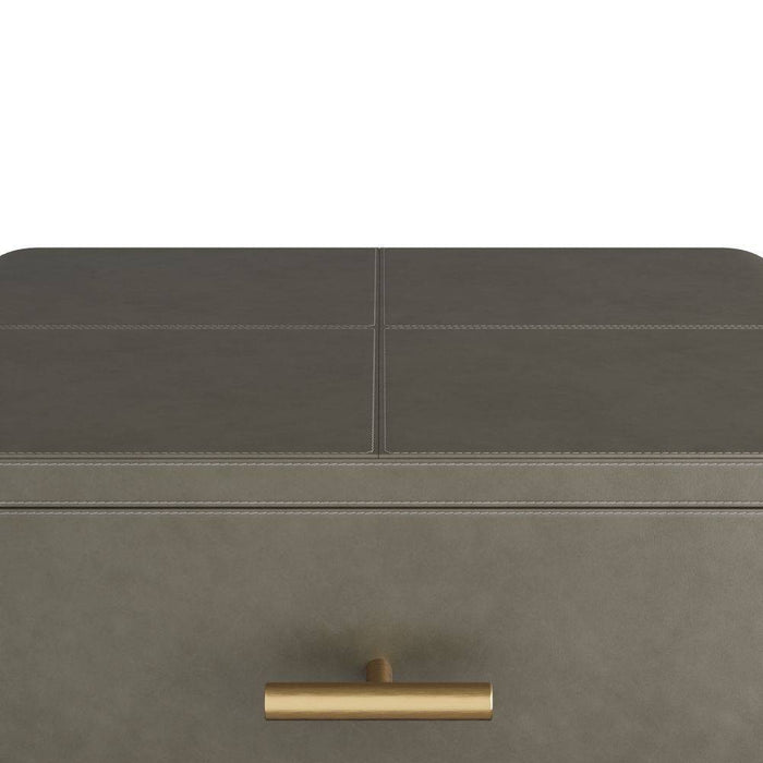 Arteriors FII04 Side Table, Graphite