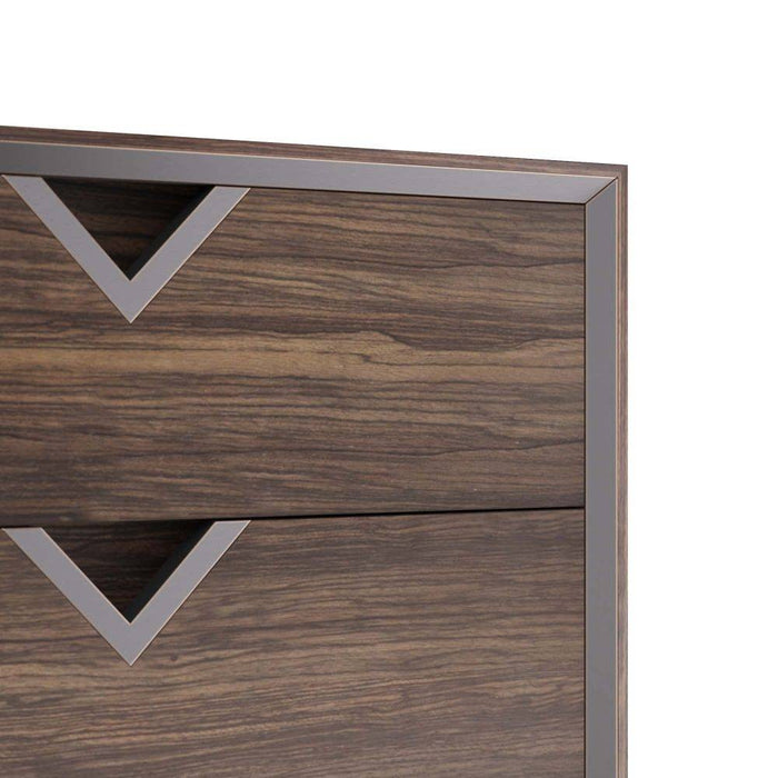 Arteriors FIS02 Side Table, Brindle Ofram Veneer/Bronze