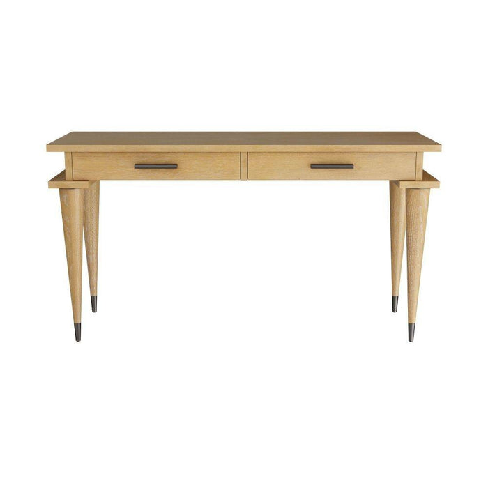 Arteriors FKS02 Desk, Oyster Oak Veneer/Bronze