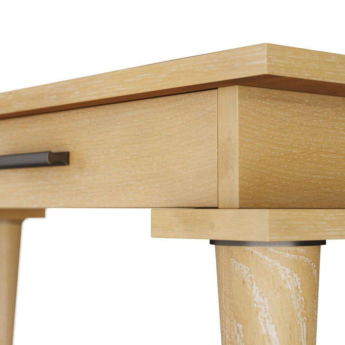 Arteriors FKS02 Desk, Oyster Oak Veneer/Bronze