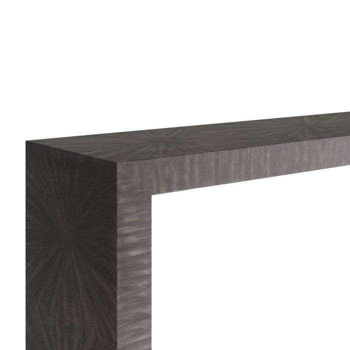 Arteriors FLS03 Console, Dark Gray Straw Marquetry