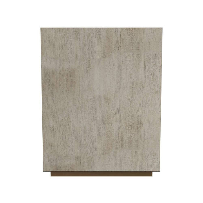 Arteriors FNS05 Cocktail Cabinet, Smoke Oak Veneer/Vintage Brass