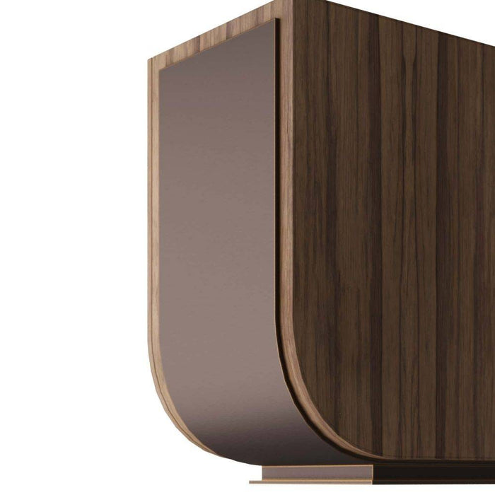 Arteriors FNS06 Cabinet, Chateau Gray Ofram Veneer/Bronze