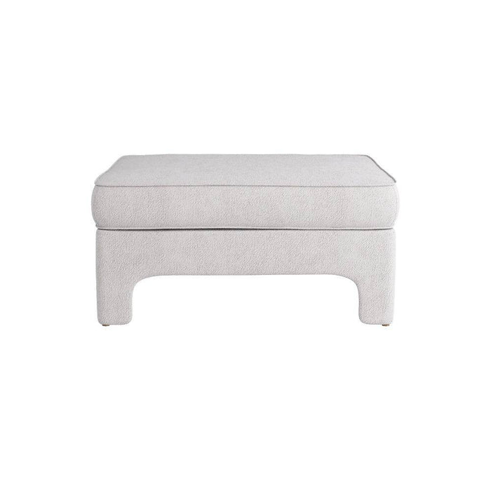 Arteriors FOU02 Ottoman, Stone Boucle