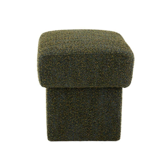 Arteriors FOU03 Ottoman, Olive Boucle