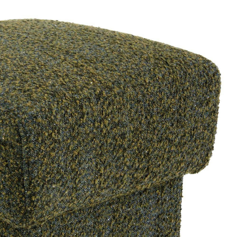 Arteriors FOU03 Ottoman, Olive Boucle