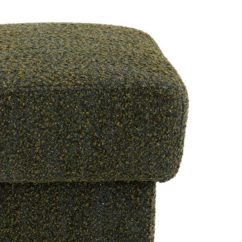 Arteriors FOU03 Ottoman, Olive Boucle