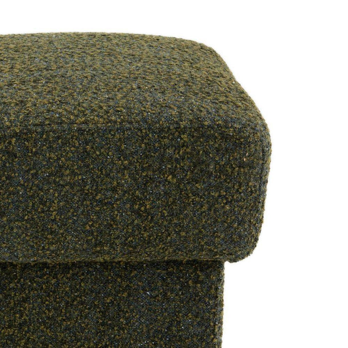 Arteriors FOU03 Ottoman, Olive Boucle