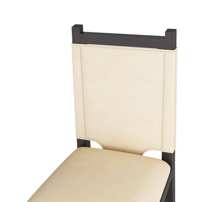 Arteriors FRI07 Dining Chair, Ivory Leather