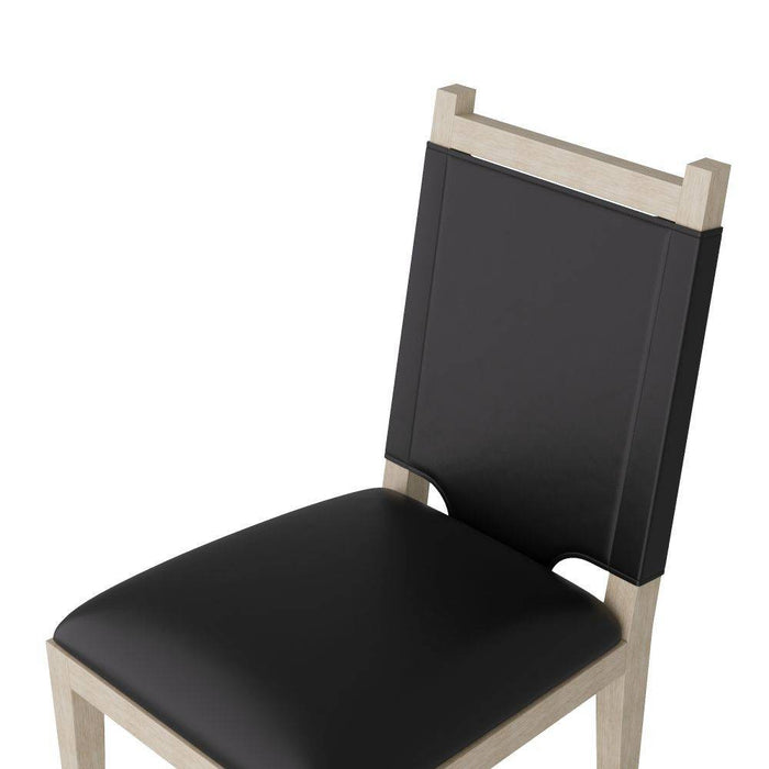 Arteriors FRI08 Dining Chair, Graphite Leather
