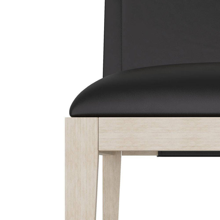 Arteriors FRI08 Dining Chair, Graphite Leather