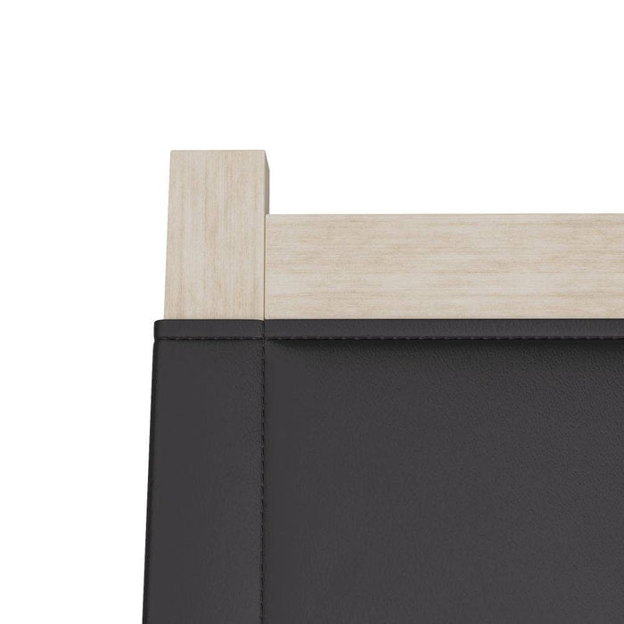 Arteriors FRI08 Dining Chair, Graphite Leather