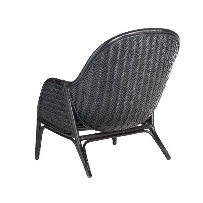 Arteriors FRS07 Lounge Chair, Noir Vegan Leather
