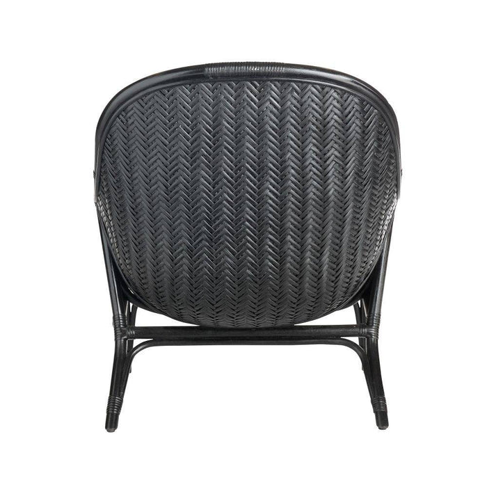 Arteriors FRS07 Lounge Chair, Noir Vegan Leather