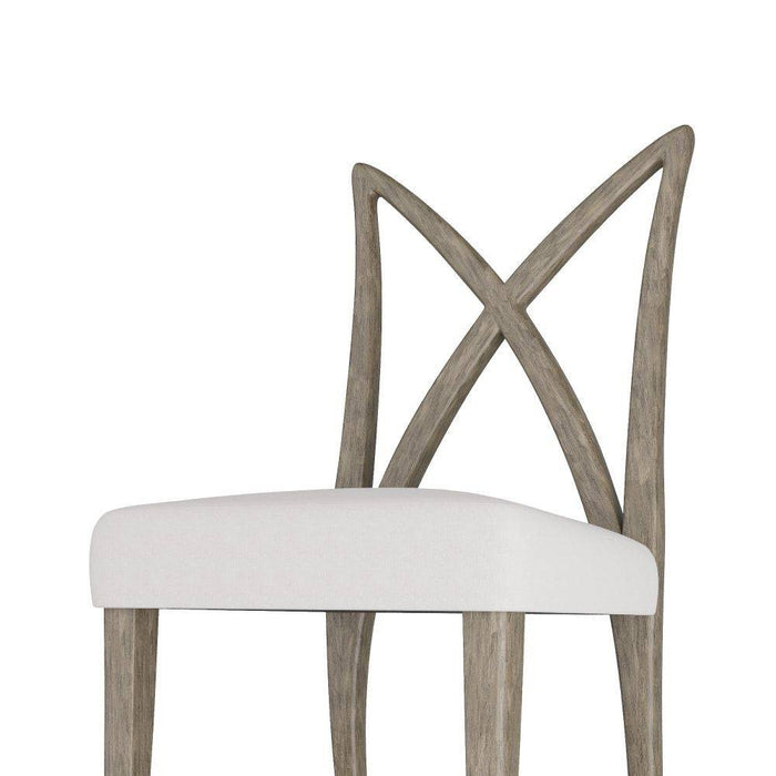 Arteriors FRS09 ining Chair, White Linen