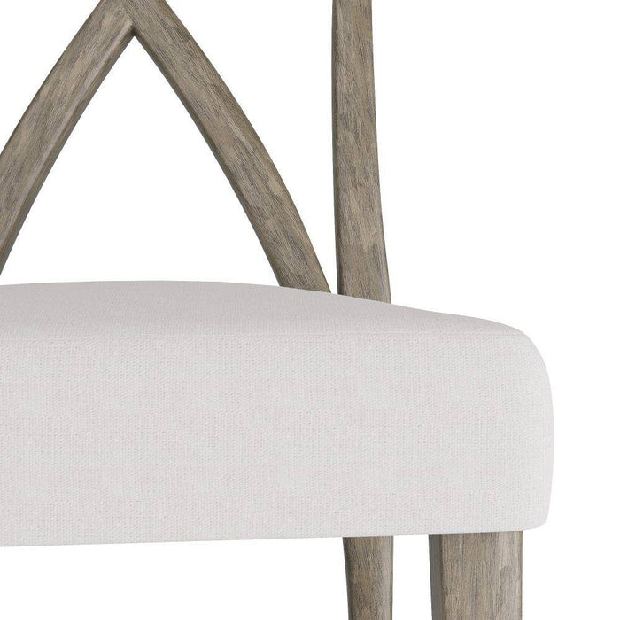 Arteriors FRS09 ining Chair, White Linen