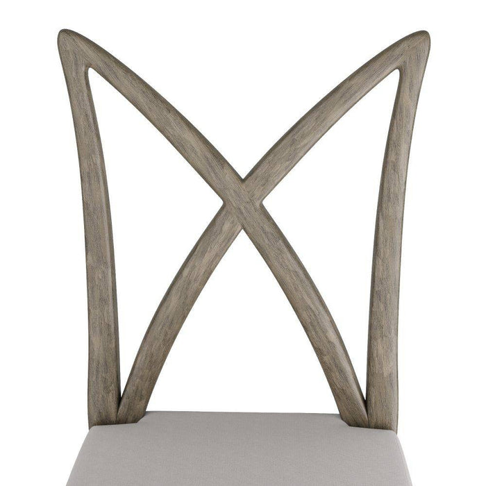 Arteriors FRS09 ining Chair, White Linen
