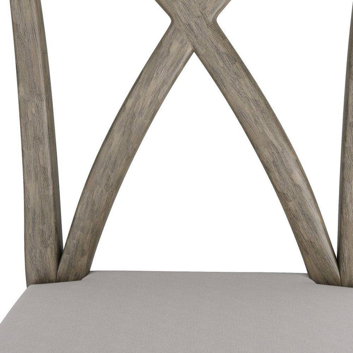 Arteriors FRS09 ining Chair, White Linen