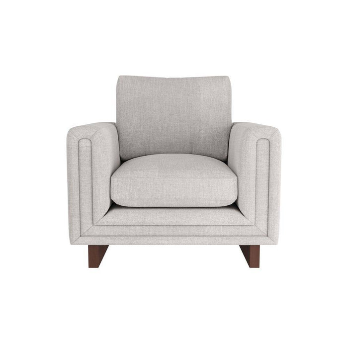 Arteriors FRU02 Chair, Oyster Linen/Dark Walnut