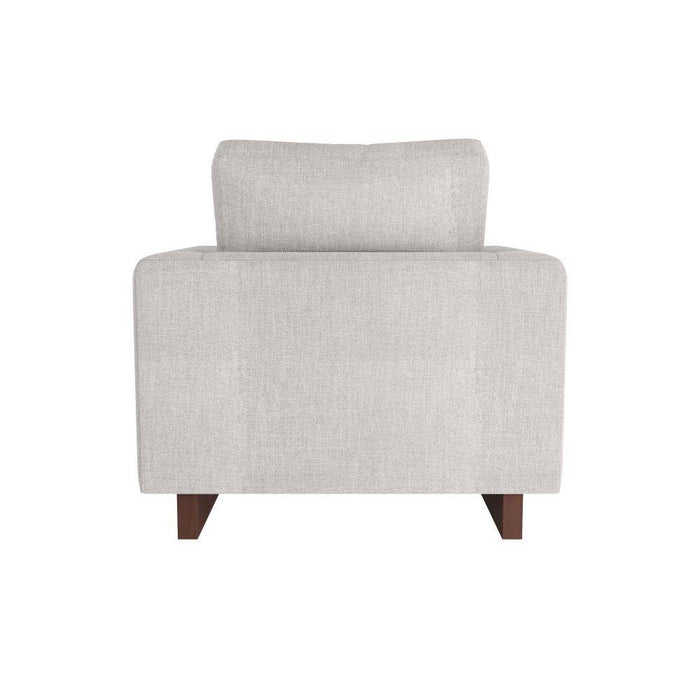 Arteriors FRU02 Chair, Oyster Linen/Dark Walnut