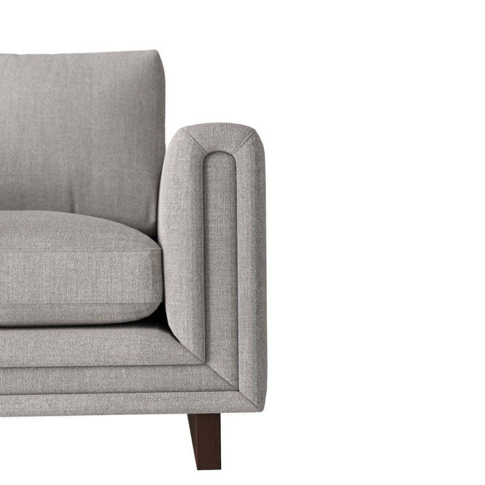 Arteriors FRU02 Chair, Oyster Linen/Dark Walnut